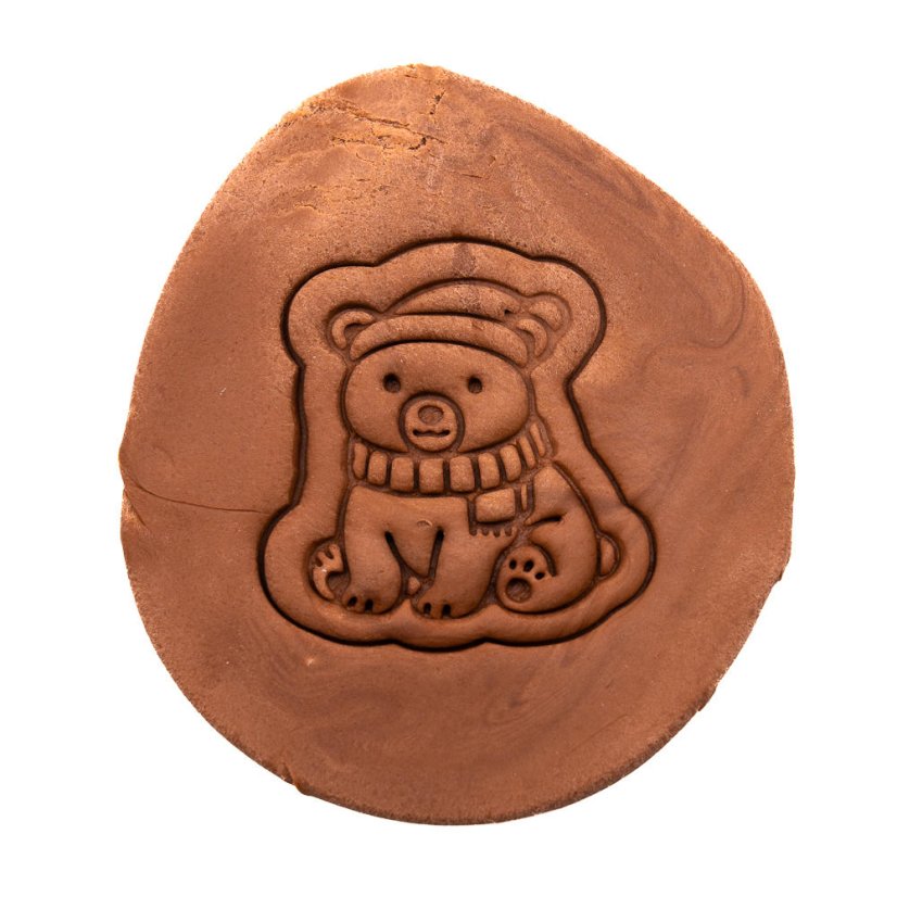 Medvěd se šálou 2 | dvoudílné vykrajovátko