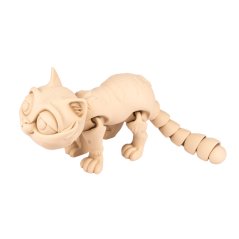 Kočka | pohyblivá 3D omalovánka + barvy a štětec