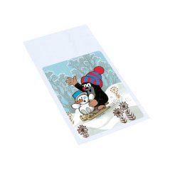 Mikulášský sáček PE s Krtkem 21x40x8 cm