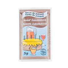 Hněď čokoládová potravinářská barva prášková (5 g)