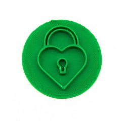 Zamek z sercem | stempel do ciastek