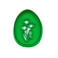 Vejce s tulipány | dvoudílné vykrajovátko