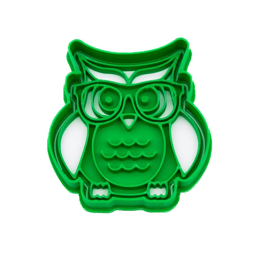 Sova s brýlemi | dvoudílné vykrajovátko