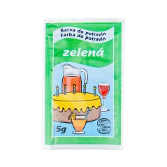 Zelená potravinářská barva prášková (5 g)