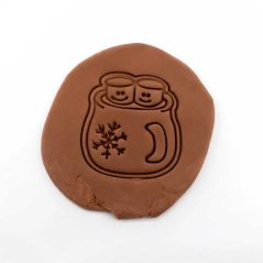 Hrnek s marshmellou | dvoudílné vykrajovátko