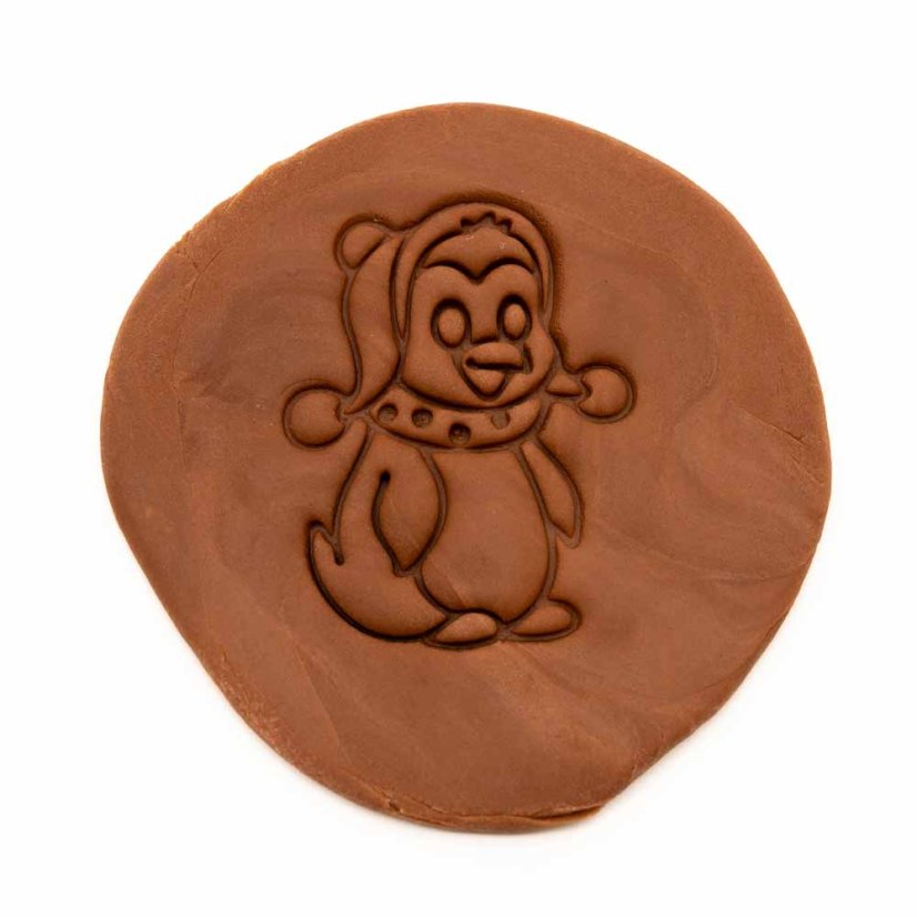 Tučňák s čepicí | dvoudílné vykrajovátko