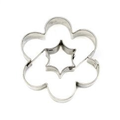 Kytička + dutá hvězdička | vykrajovátko se středem