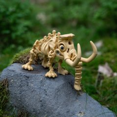 Mamut | pohyblivá 3D omalovánka + barvy a štětec