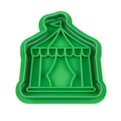 Cirkusový stan 2 | dvoudílné vykrajovátko