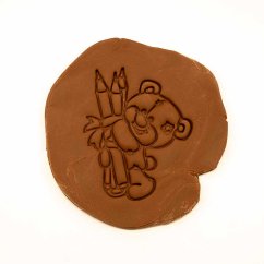 Medvídek s pastelkami | dvoudílné vykrajovátko