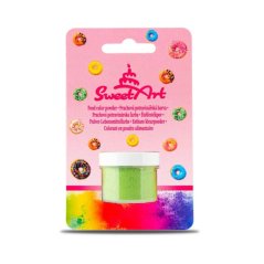 Jedlá prachová barva - Limetkově zelená - SweetArt (2 g)