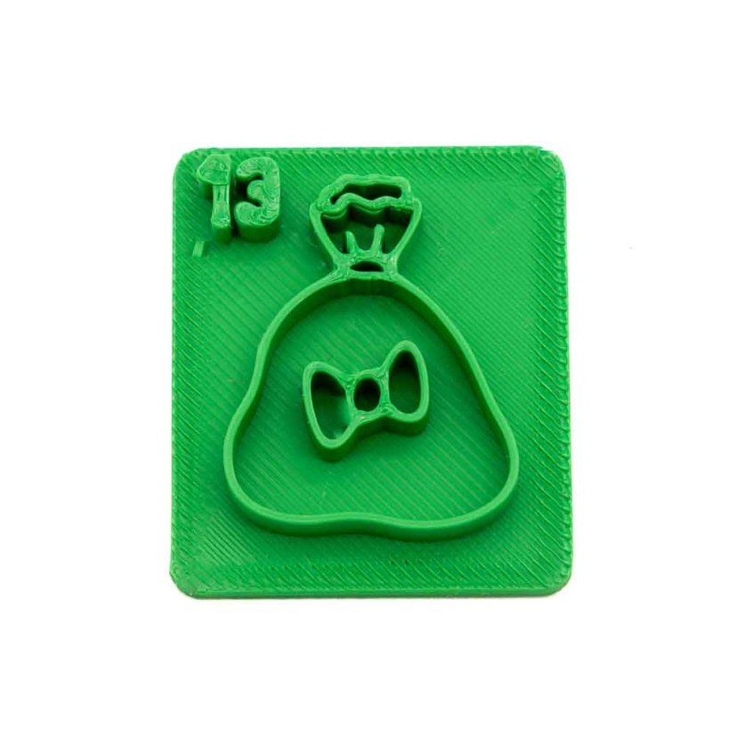 Pytel s číslem 13 | razítko pro adventní kalendář