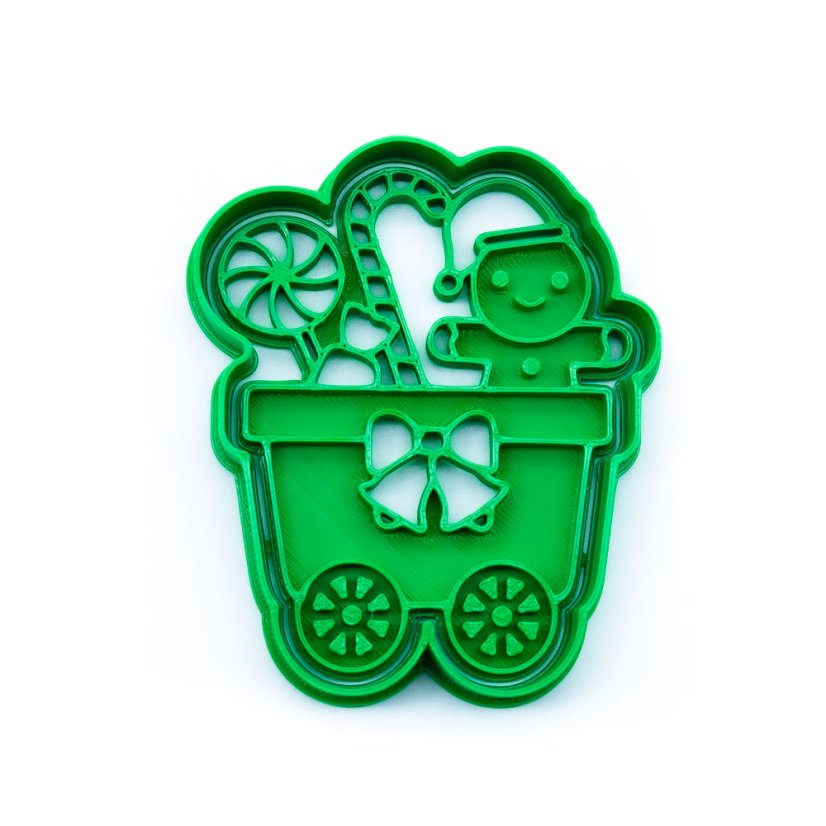 Vagónek s cukrátky | dvoudílné vykrajovátko