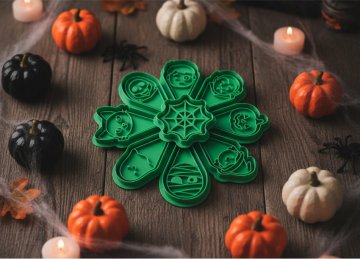 Nová kolekce halloweenských vykrajovátek s razítkem