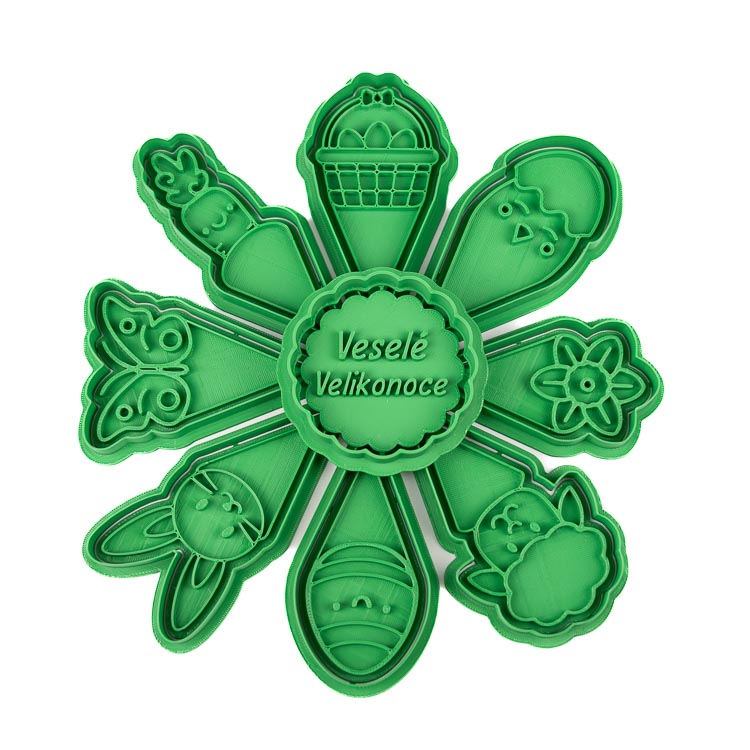 Velikonoční kornouty - talíř | sada vykrajovátek