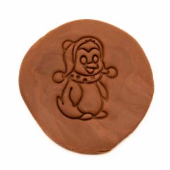 Tučňák s čepicí | dvoudílné vykrajovátko