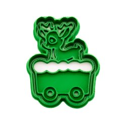 Vagónek se sobem | dvoudílné vykrajovátko