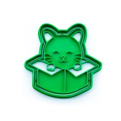 Kočka v krabici | dvoudílné vykrajovátko