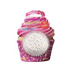 Puntíky barevné | papírové košíčky na muffiny a cupcakes | 50 ks