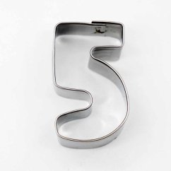 Ziffern - 5 - fünf | metall ausstechformen