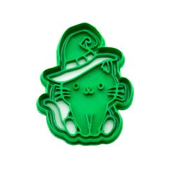 Kočka s kloboukem | dvoudílné vykrajovátko