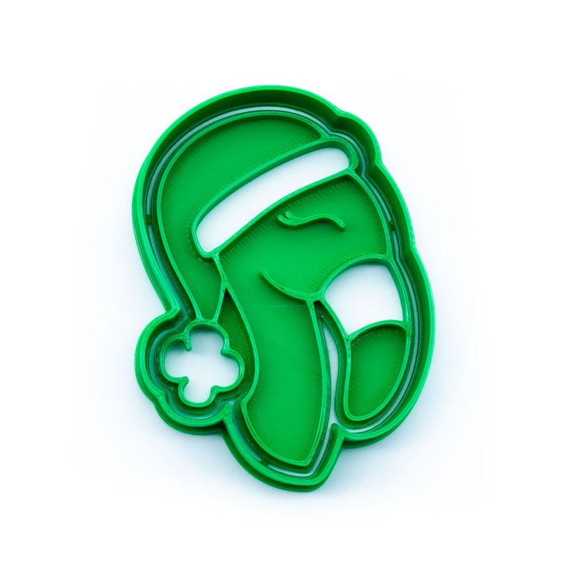 Plameňák s čepkou | dvoudílné vykrajovátko