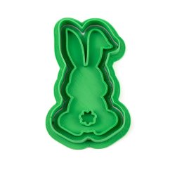 Zajíček ze zadu | dvoudílné vykrajovátko