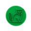 Strašidelná kočka | razítko na těsto - Velikost: 4 cm