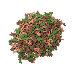 Vánoční cukrové zdobení Sobíci, punčochy a cukrové hůlky (100 g)