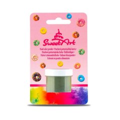 Jedlá prachová barva - Trávově zelená - SweetArt (2 g)