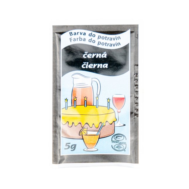 Černá potravinářská barva prášková (5 g) Černá potravinářská barva prášková (5 g)