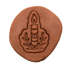 Vánoční svíčka | dvoudílné vykrajovátko