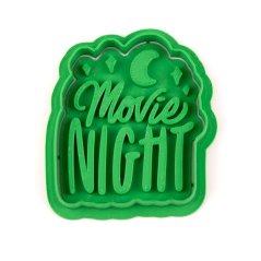 Nápis Movie night | dvoudílné vykrajovátko