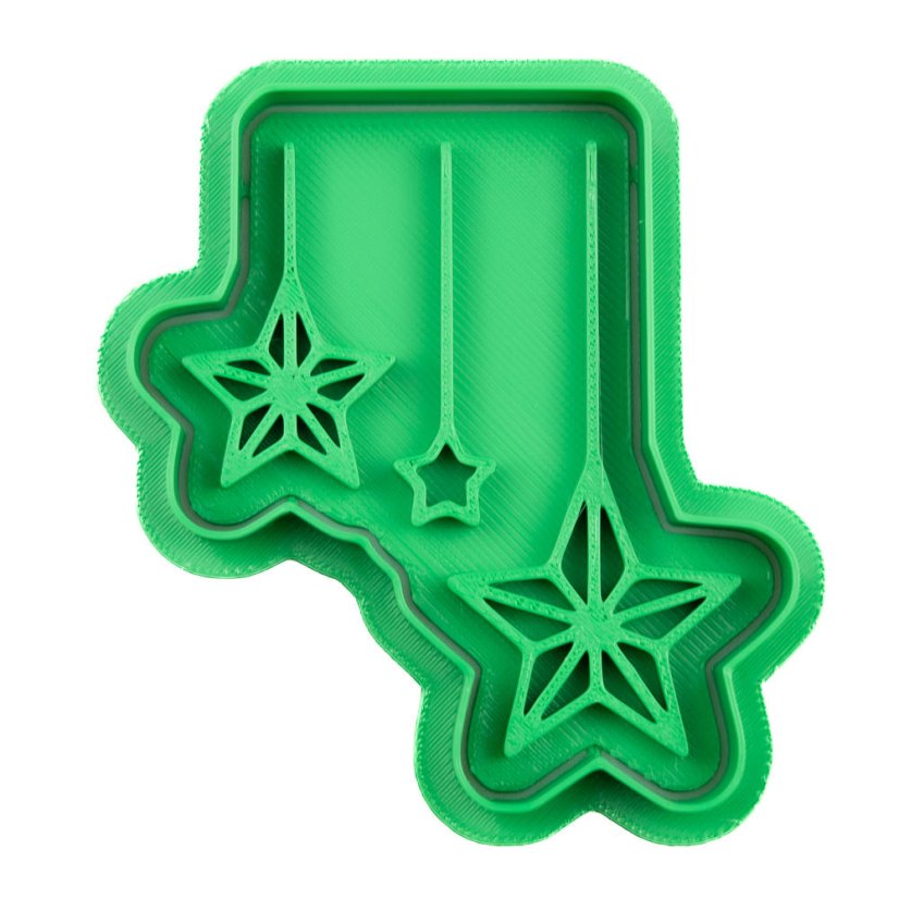 Visící hvězdy | dvoudílné vykrajovátko