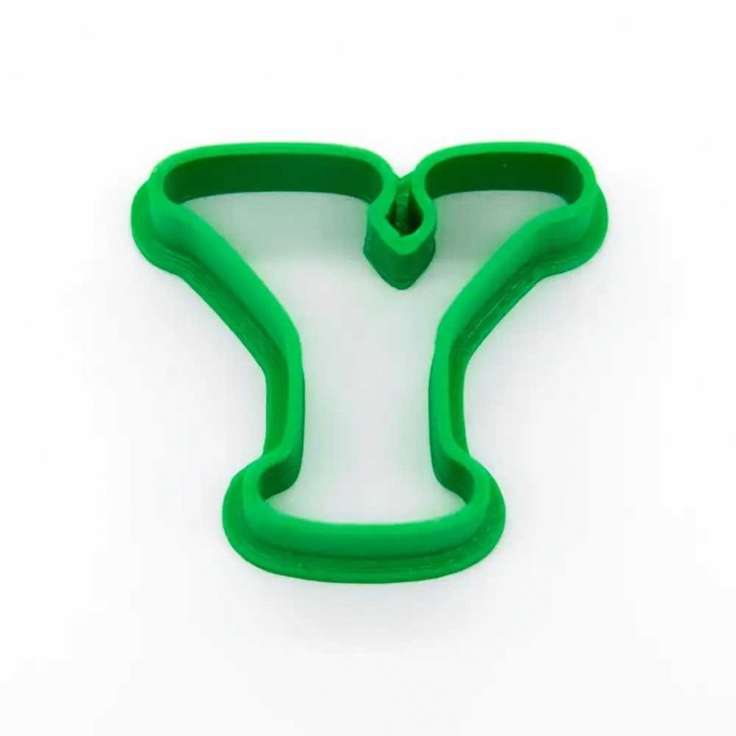 Buchstabe Y – einfach | ausstecher plätzchen - Größe: 7 cm