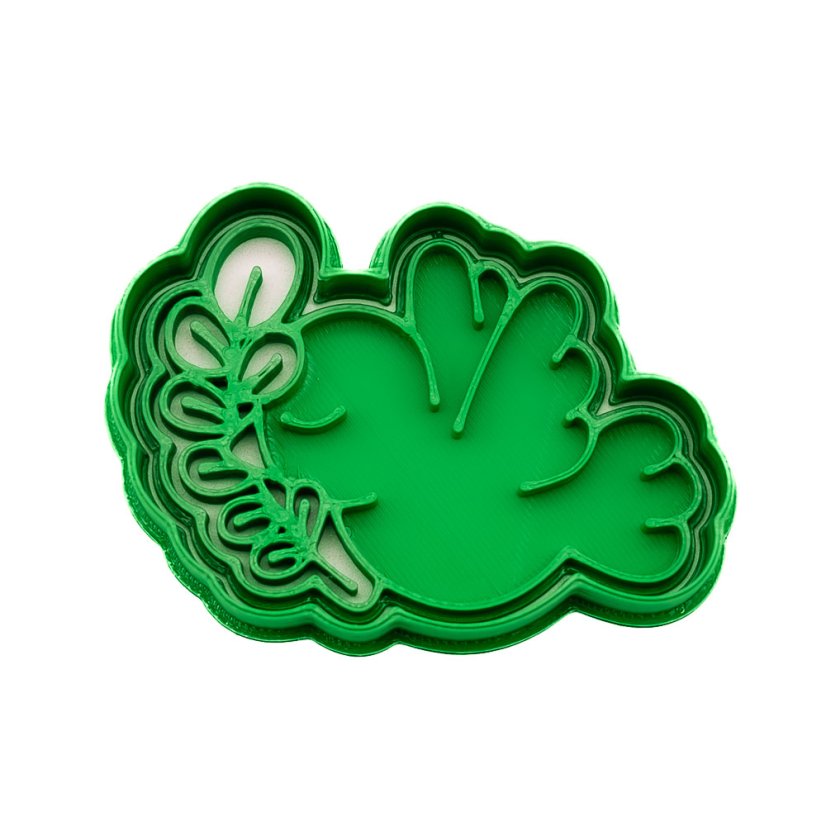 Ptáček  větvičkou | dvoudílné vykrajovátko