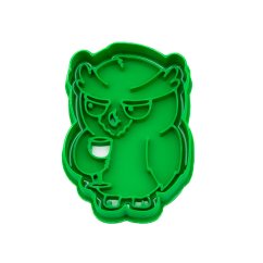 Sova s vínem | dvoudílné vykrajovátko