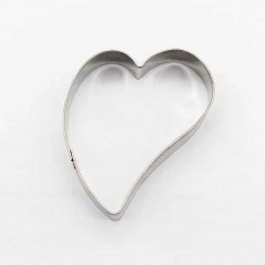 Görbe szív kicsi | fém alakú sütikiszúró
