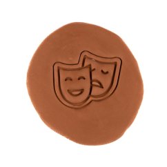 Divadelní masky | dvoudílné vykrajovátko