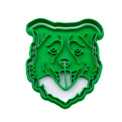 Border kolie - hlava | dvoudílné vykrajovátko