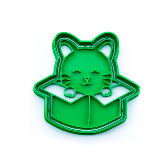 Kočka v krabici | dvoudílné vykrajovátko