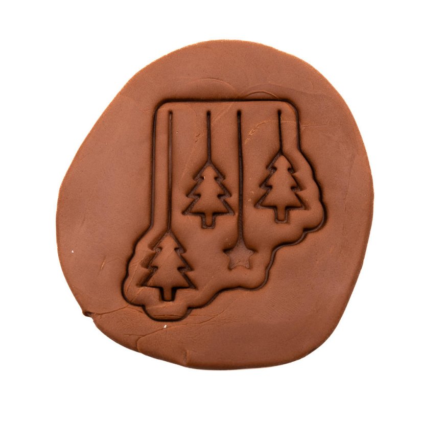 Visící stromečky | dvoudílné vykrajovátko