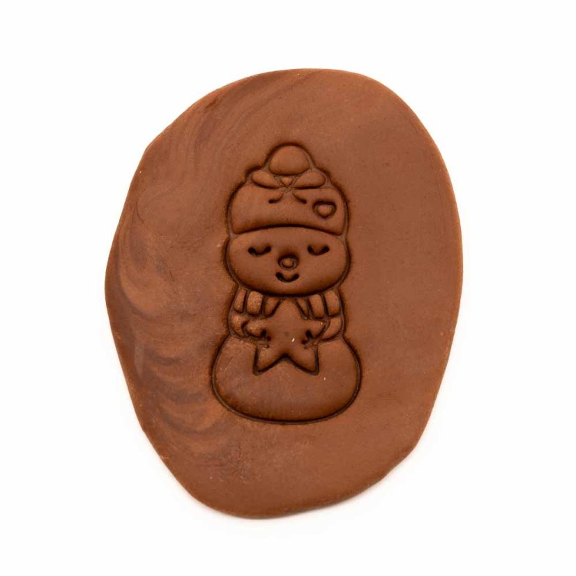 Sněhulák s hvězdou | dvoudílné vykrajovátko