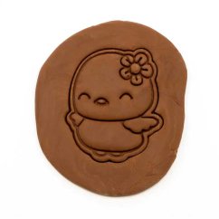 Kuřátko s kytičkou | dvoudílné vykrajovátko