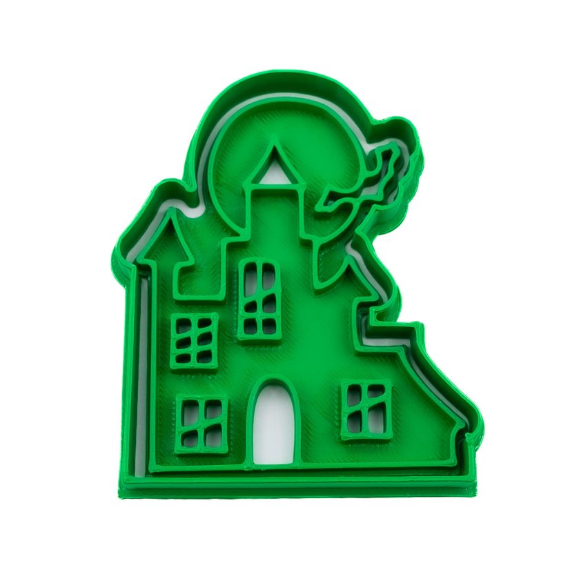 Strašidelný dům | dvoudílné vykrajovátko