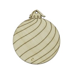 Ozdoba 8 vánoční dřevěná omalovánka 65x75 mm