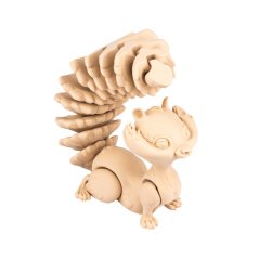 Veverka | pohyblivá 3D omalovánka + barvy a štětec