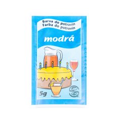 Modrá potravinářská barva prášková (5 g)