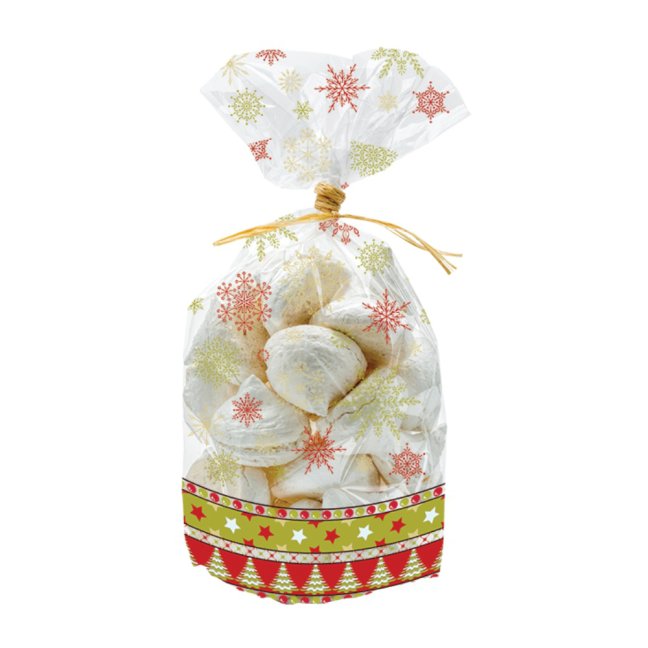 Celofánové sáčky | vánoční | mini 11x21cm, 10 ks v balení
