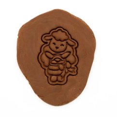 Beránek s košíkem | dvoudílné vykrajovátko